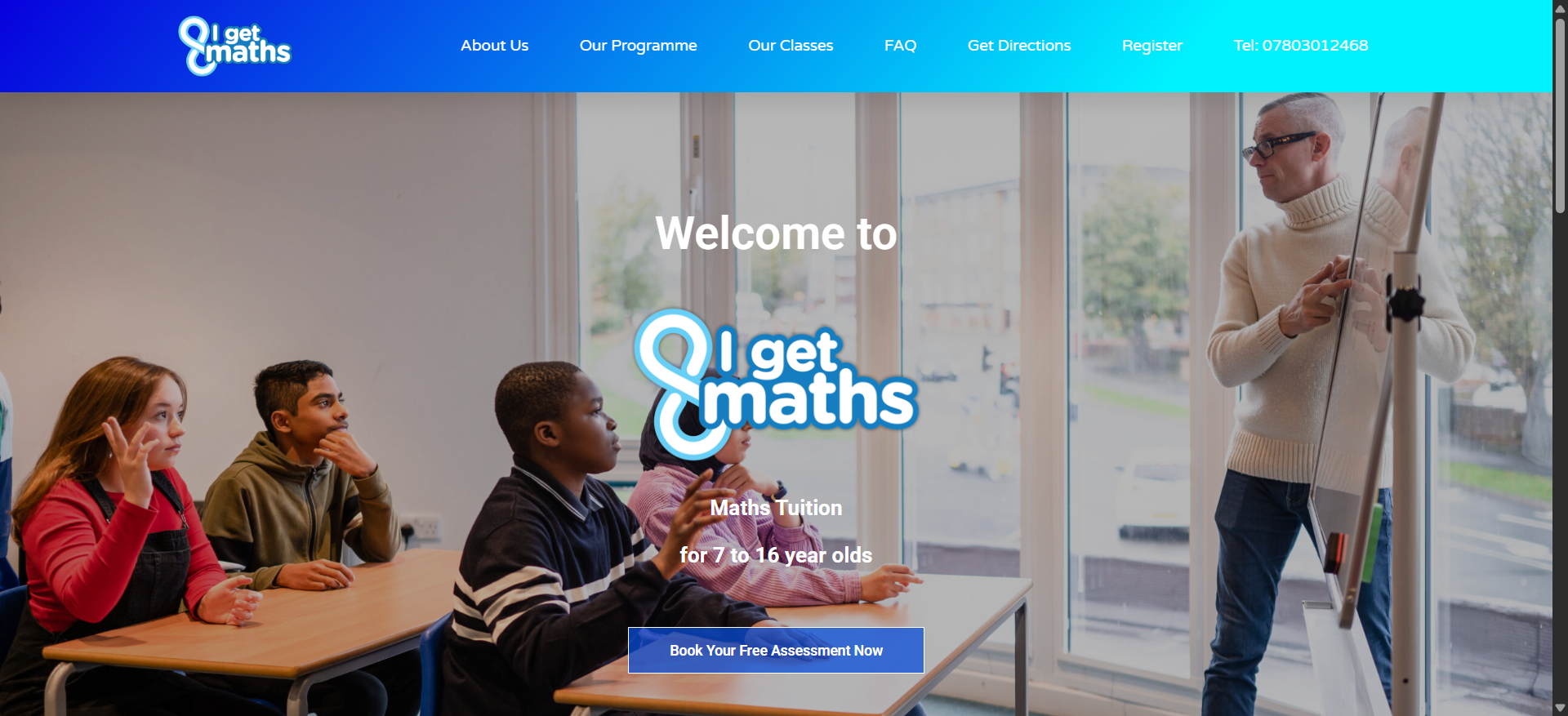 iGetMaths website preview
