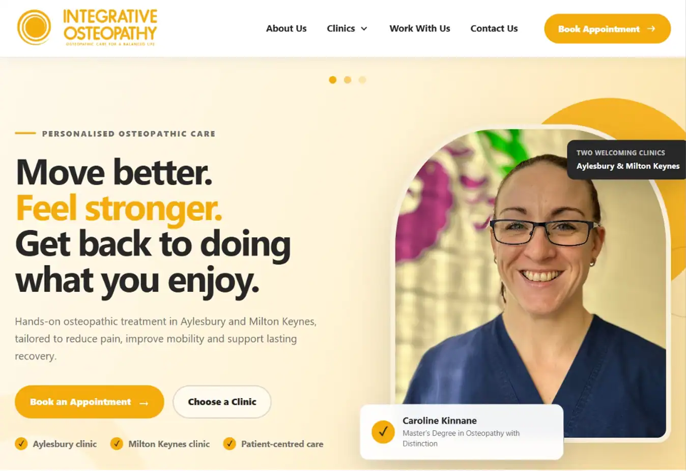 Integrative Osteopathy website project